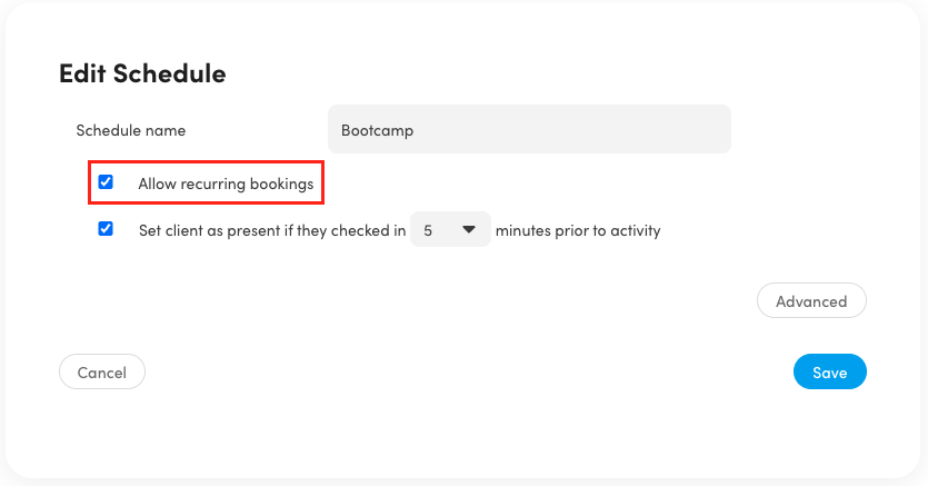 How to Set Up Recurring Bookings in the Fixed Schedule